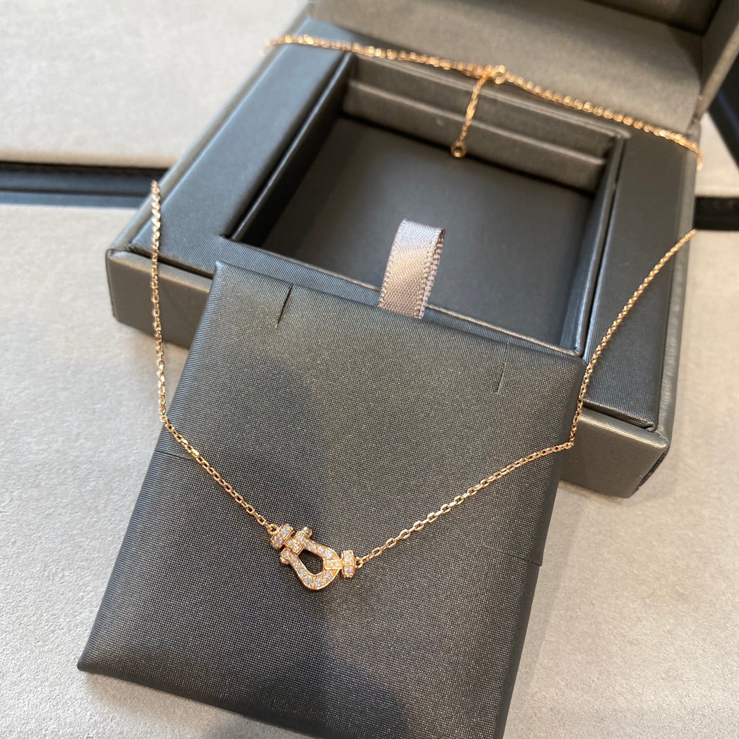 [Perla Lux]FORCE 10 DIAMOND PINK GOLD NECKLACE MINI MODEL