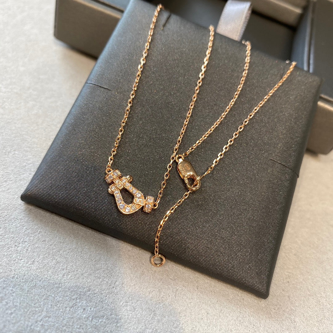 [Perla Lux]FORCE 10 DIAMOND PINK GOLD NECKLACE MINI MODEL