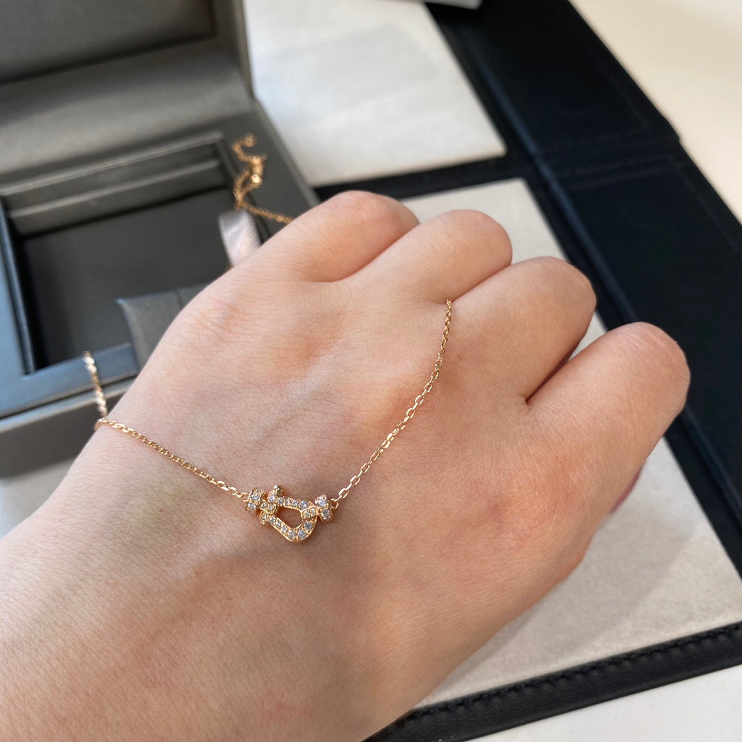 [Perla Lux]FORCE 10 DIAMOND PINK GOLD NECKLACE MINI MODEL