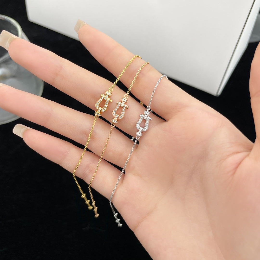 [Perla Lux]FORCE 10 FULL DIAMOND BUCKLE CHAIN LINK MINI MODEL
