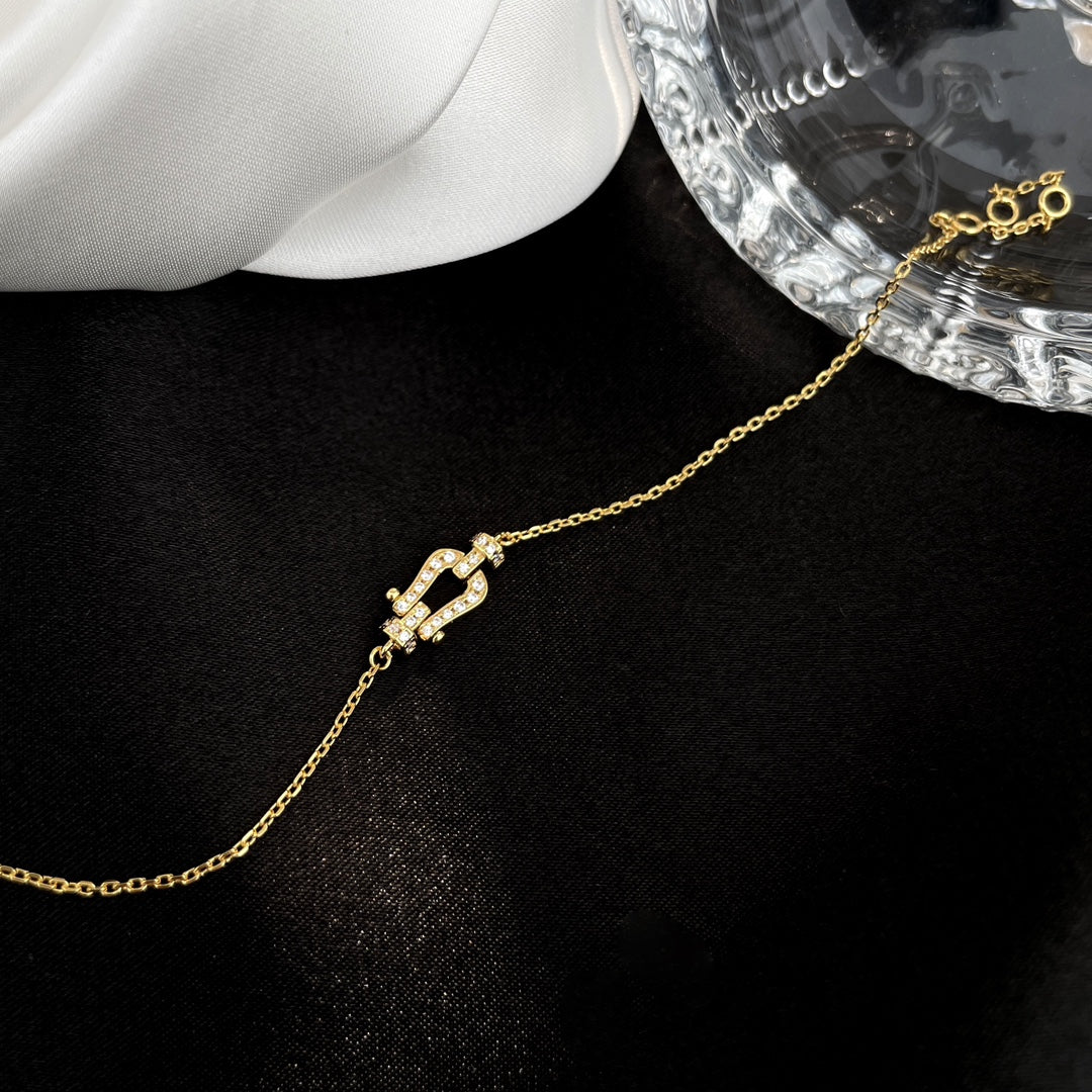 [Perla Lux]FORCE 10 FULL DIAMOND BUCKLE CHAIN LINK MINI MODEL