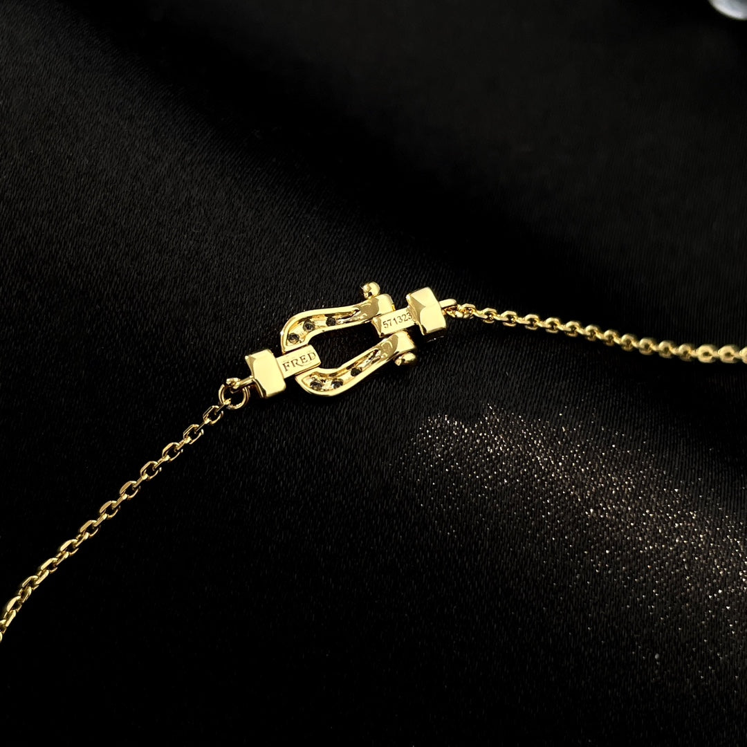 [Perla Lux]FORCE 10 FULL DIAMOND BUCKLE CHAIN LINK MINI MODEL