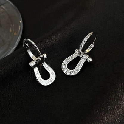 [Perla Lux]FORCE 10 FULL DIAMOND DROP EARRINGS MEDIUM MODEL