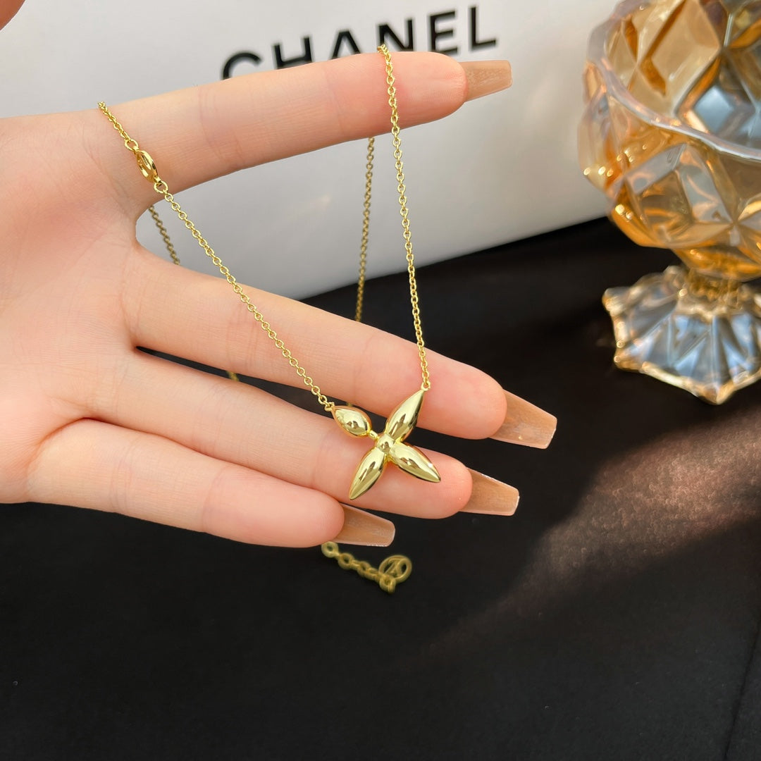 [Perla Lux]LOUISETTE GOLD NECKLACE