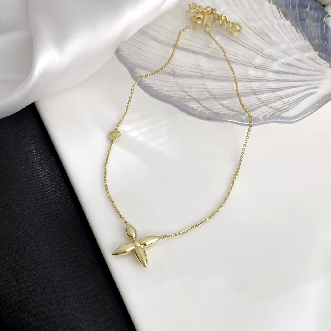 [Perla Lux]LOUISETTE GOLD NECKLACE
