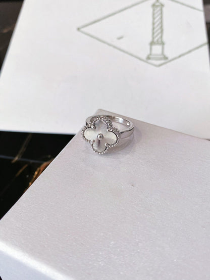 [Perla Lux]CLOVER SILVER RING