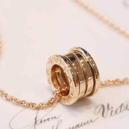[Perla Lux]ZERO 1 PINK GOLD NECKLACE