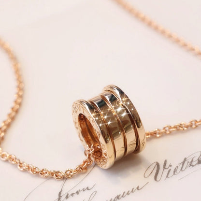[Perla Lux]ZERO 1 PINK GOLD NECKLACE