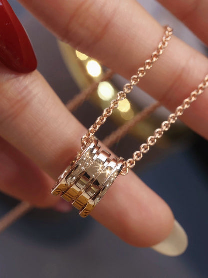 [Perla Lux]ZERO 1 PINK GOLD NECKLACE