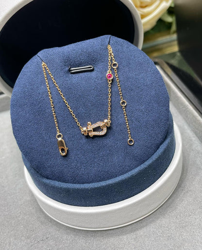 [Perla Lux]FORCE 10 DIAMOND PINK GOLD NECKLACE