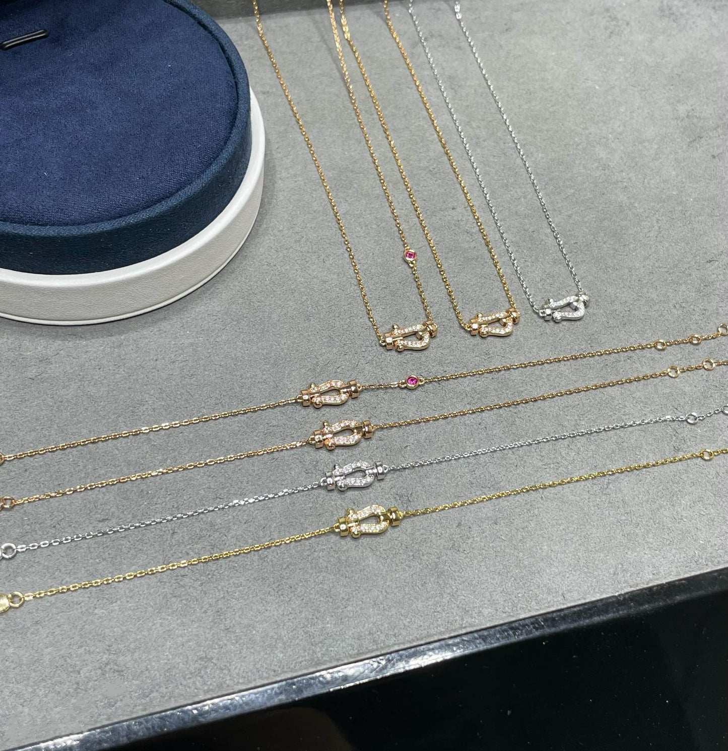 [Perla Lux]FORCE 10 DIAMOND PINK GOLD NECKLACE