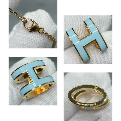 [Perla Lux]POP H SKY BLUE NECKLACE