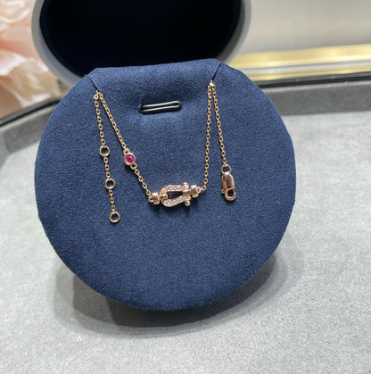 [Perla Lux]FORCE 10 DIAMOND CHAIN LINK PINK GOLD BRACELET