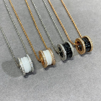 [Perla Lux]ZERO 1 DIAMOND CERAMIC NECKLACE