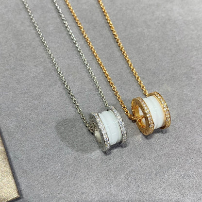 [Perla Lux]ZERO 1 DIAMOND CERAMIC NECKLACE