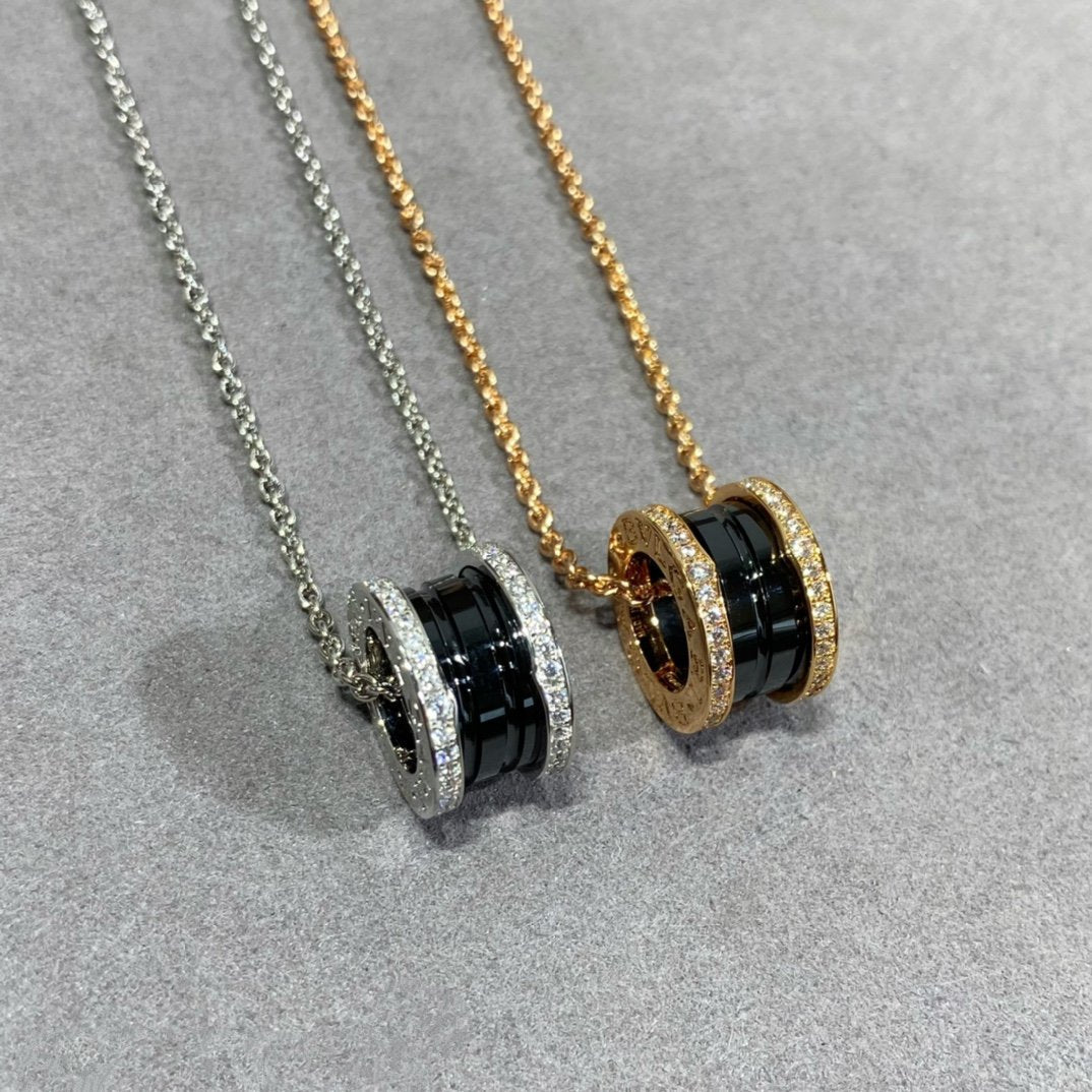 [Perla Lux]ZERO 1 DIAMOND CERAMIC NECKLACE