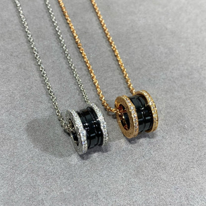 [Perla Lux]ZERO 1 DIAMOND CERAMIC NECKLACE