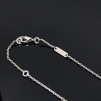 [Perla Lux]CLOVER PIETERSITE SILVER LONG NECKLACE