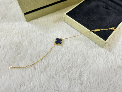 [Perla Lux]CLOVER 1 MOTIF PIETERSITE BRACELET