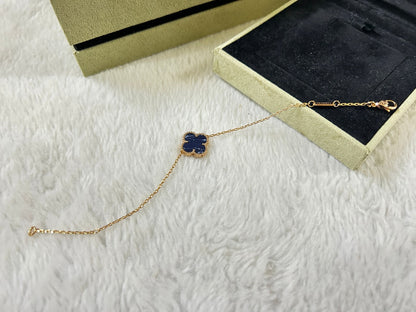 [Perla Lux]CLOVER 1 MOTIF PIETERSITE BRACELET