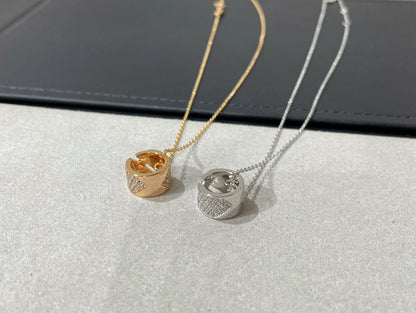 [Perla Lux]LIENS EVIDENCE DIAMOND PAVED NECKLACE