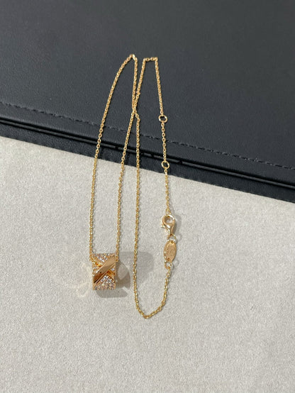 [Perla Lux]LIENS EVIDENCE DIAMOND PAVED NECKLACE