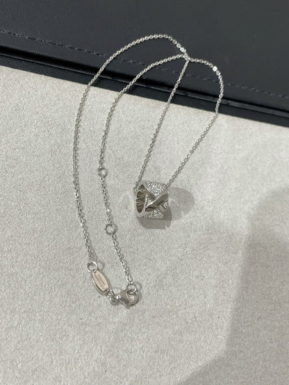 [Perla Lux]LIENS EVIDENCE DIAMOND PAVED NECKLACE