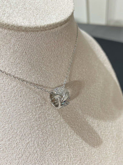 [Perla Lux]LIENS EVIDENCE DIAMOND PAVED NECKLACE