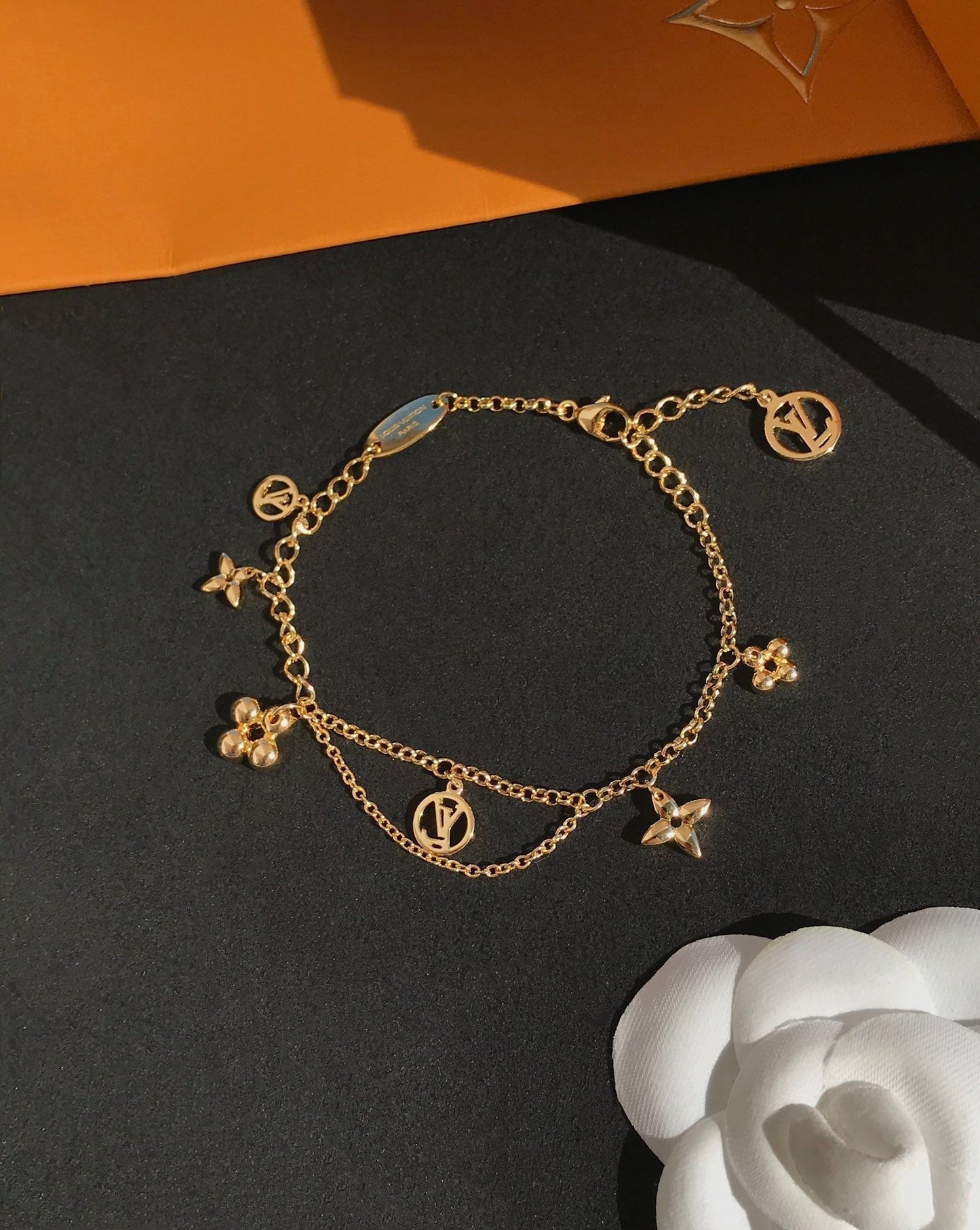 [Perla Lux]BLOOMING PINK GOLD MOP BRACELET