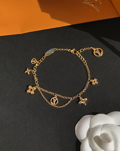 [Perla Lux]BLOOMING PINK GOLD MOP BRACELET