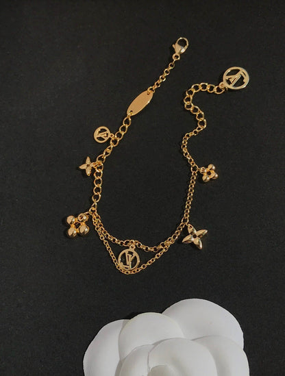 [Perla Lux]BLOOMING PINK GOLD MOP BRACELET