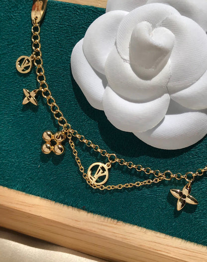 [Perla Lux]BLOOMING PINK GOLD MOP BRACELET