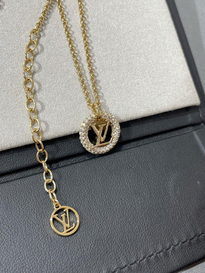 [Perla Lux]BY NIGHT DIAMOND PAVED NECKLACE