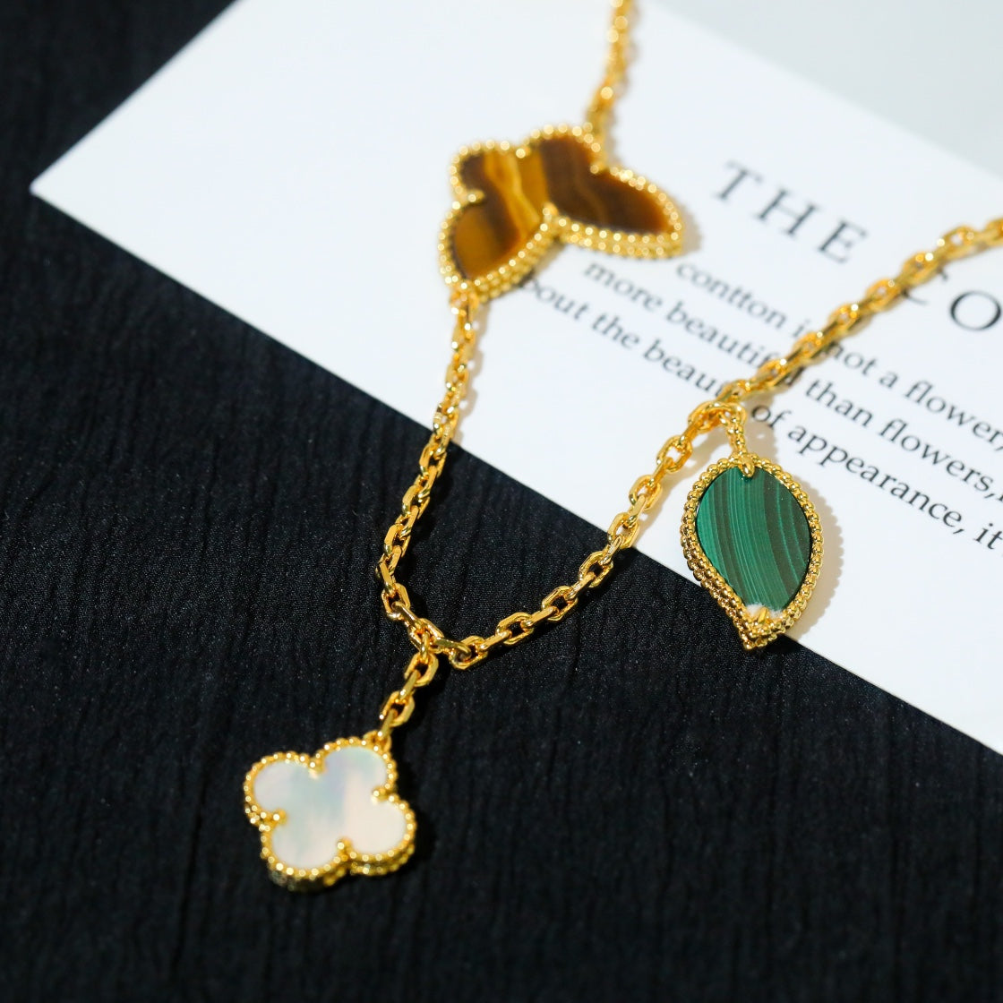 [Perla Lux]LUCKY SPRING 5 MOTIF GOLD BRACELET