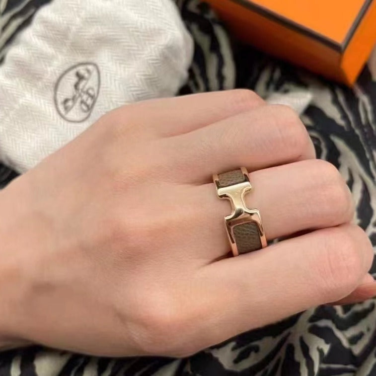 [Perla Lux]OLYMPE PINK GOLD RING