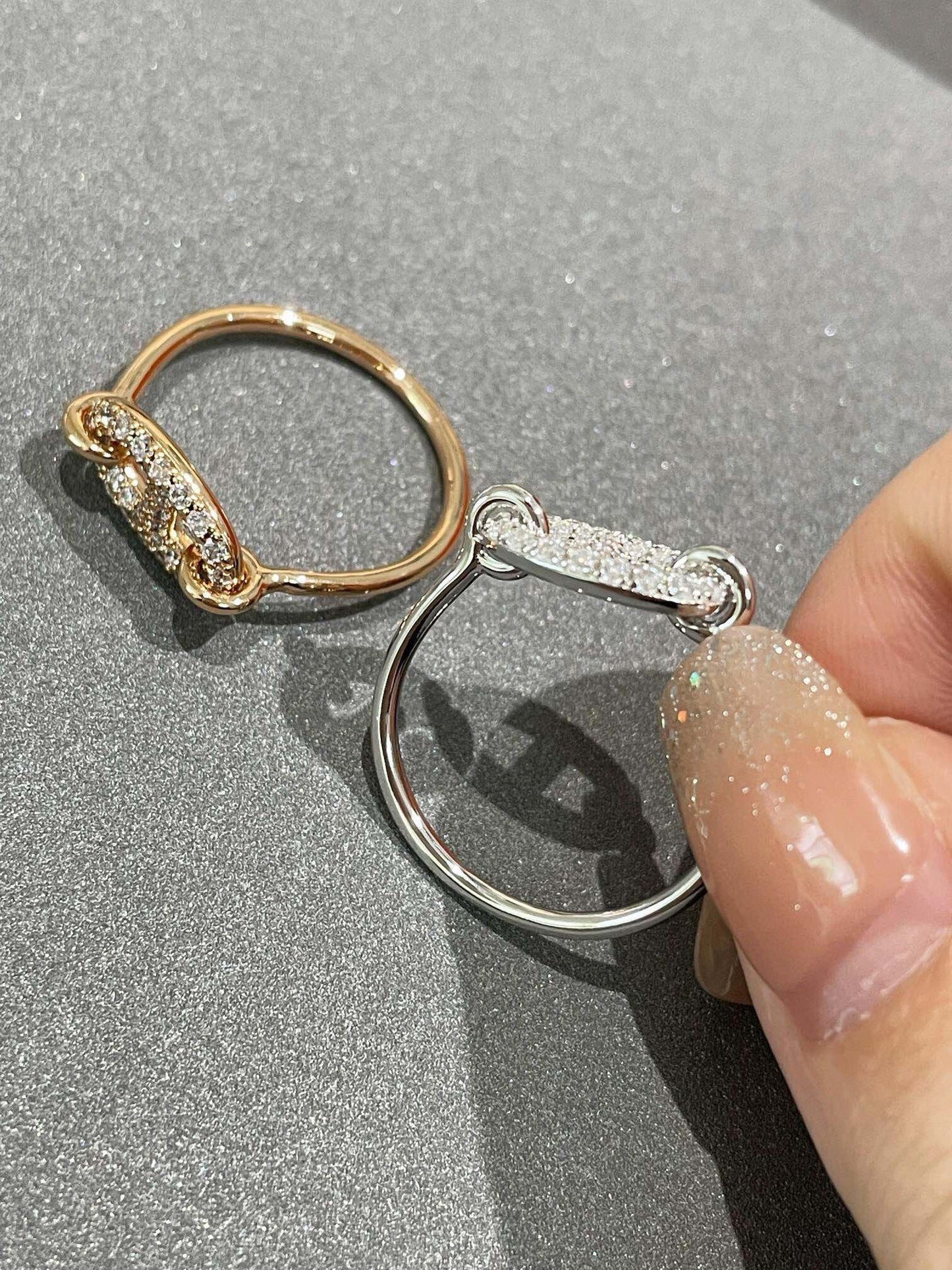 [Perla Lux]RONDE SMALL DIAMOND RING