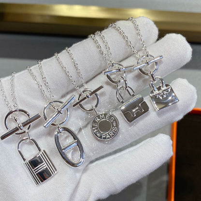[Perla Lux]CONSTANCE PEDANT SILVER NECKLACE