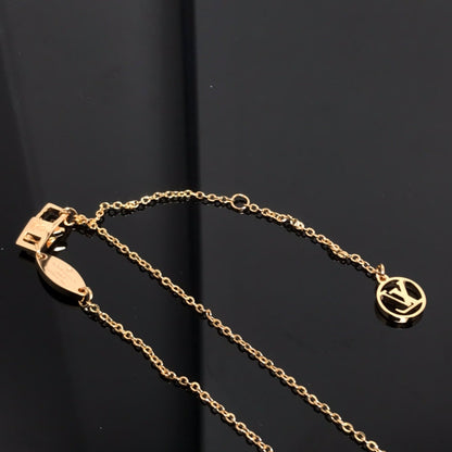 [Perla Lux]COLOR BLOSSOM PINK MOP SUN GOLD NECKLACE