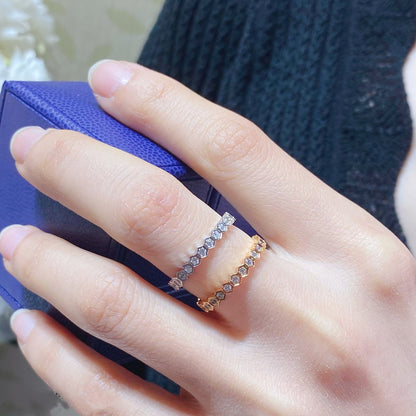 [Perla Lux]BEE LOVE DIAMOND PAVED SMALL RING