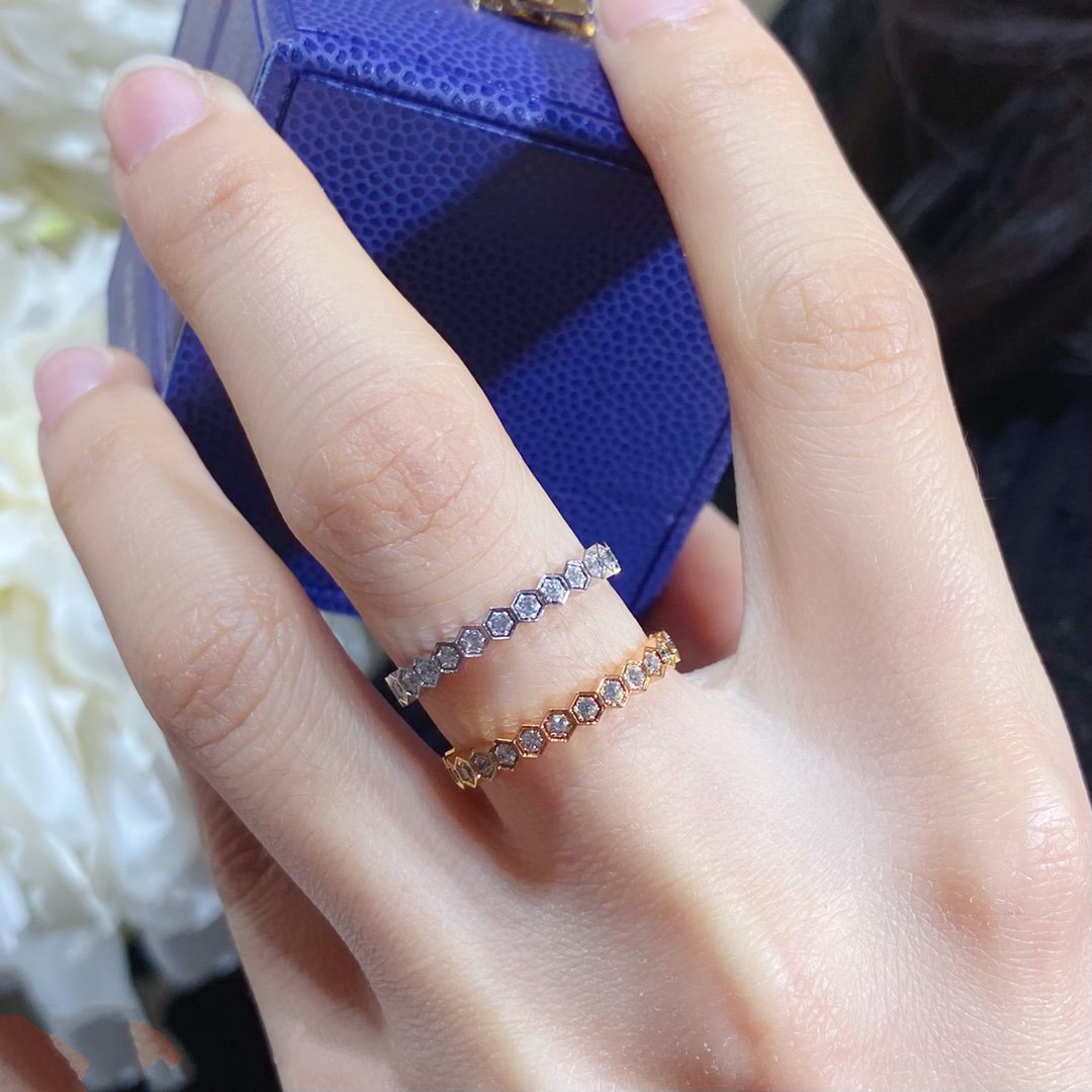 [Perla Lux]BEE LOVE DIAMOND PAVED SMALL RING