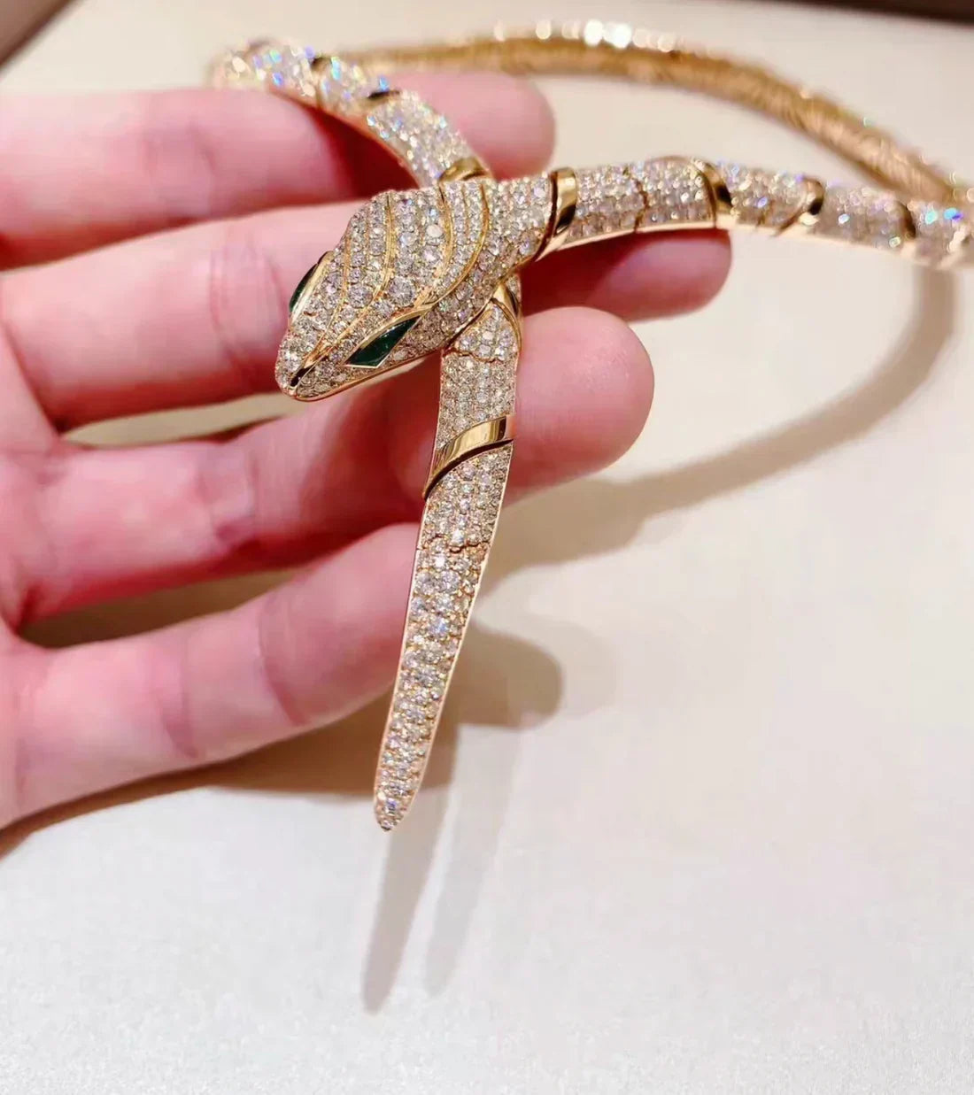 [Perla Lux]HAUTE COUTURE GOLD SERPENTI NECKLACE