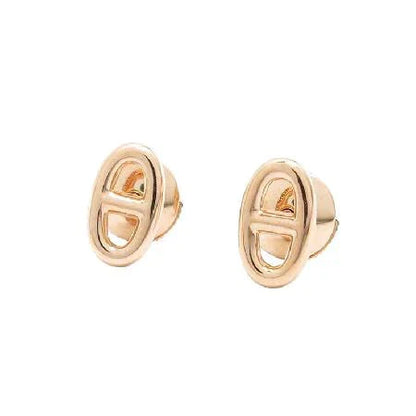 [Perla Lux]CHAINE SMALL EARRINGS GOLD AND SILVER