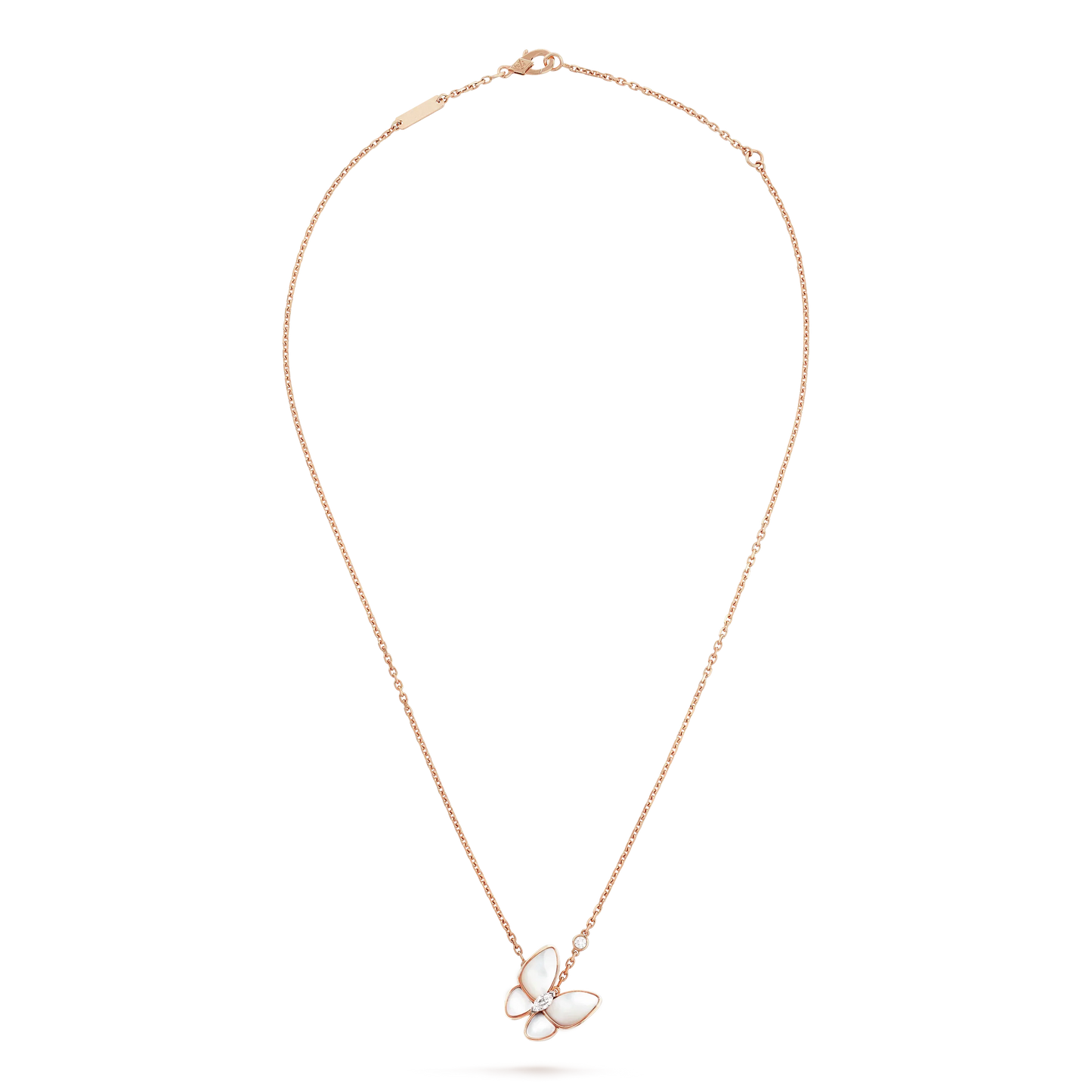 [Perla Lux]BUTTERFLY MOP DIAMOND NECKLACE