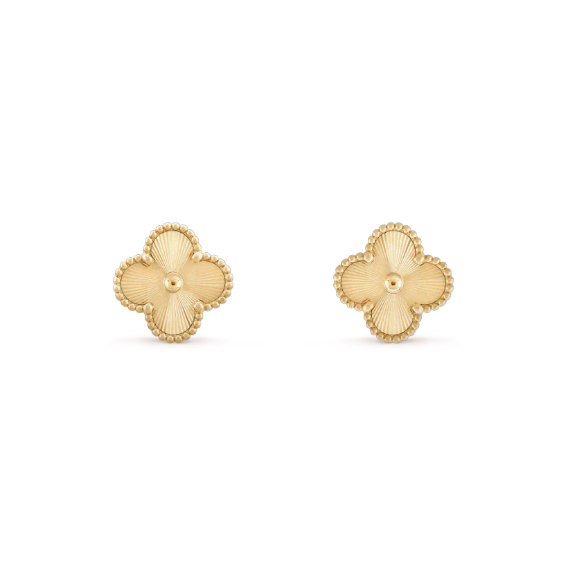 [Perla Lux]CLOVER MINI 9.5MM LASER EARRINGS