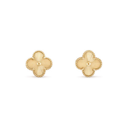 [Perla Lux]CLOVER MINI 9.5MM LASER EARRINGS