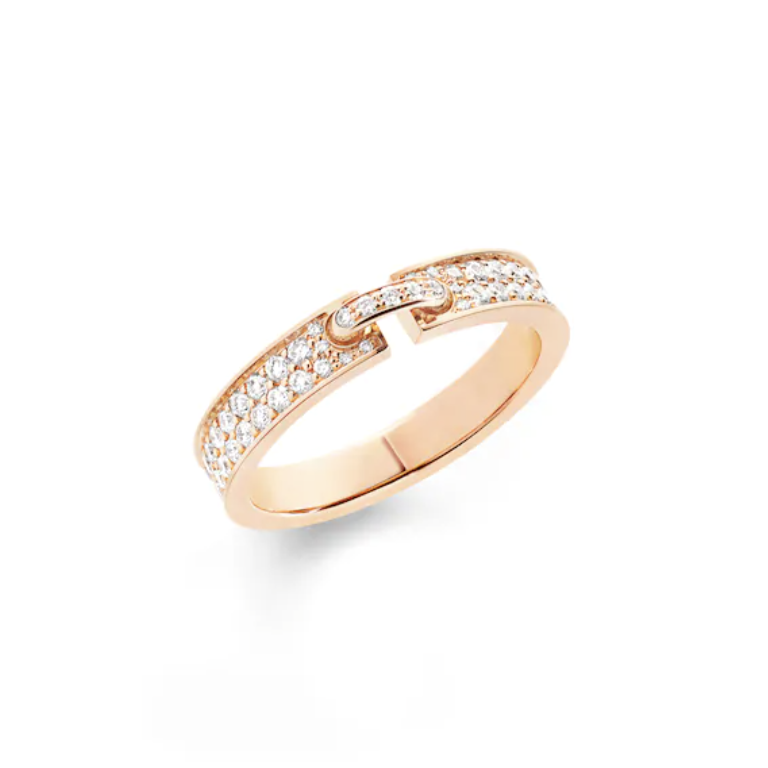 [Perla Lux]ALLIANCE LIENS VIDENCE PAVED DIAMOND 4MM RING