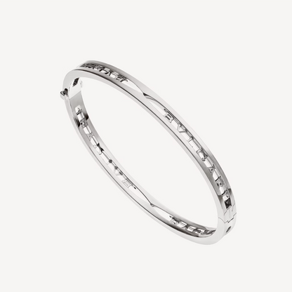 [Perla Lux]ZERO 1 SPIRAL LOGO SILVER BRACELET