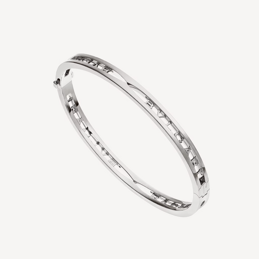 [Perla Lux]ZERO 1 SPIRAL LOGO SILVER BRACELET