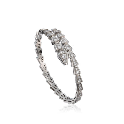 [Perla Lux]SERPENTI BRACELET 6MM SILVER DIAMOND