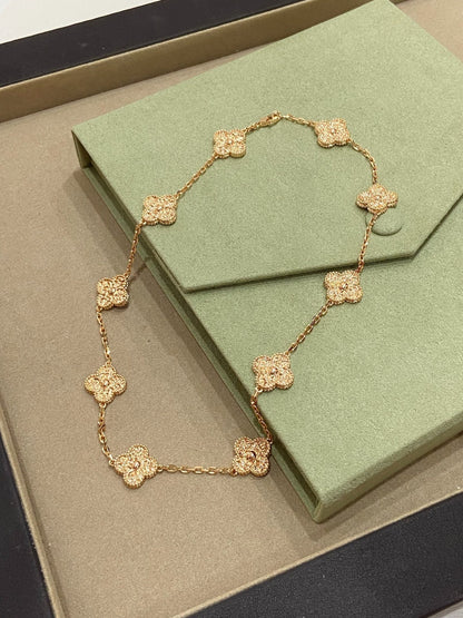 [Perla Lux]CLOVERS THE 10-MOTIFS NECKLACE